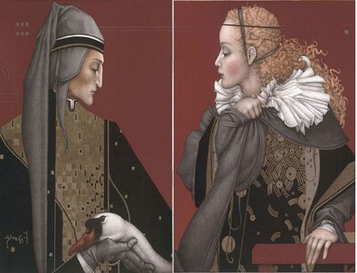 Dante and Beatrice (set of 2)